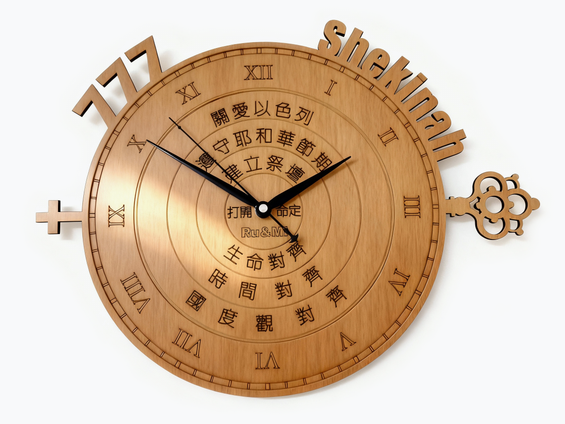 創意木製鐘錶